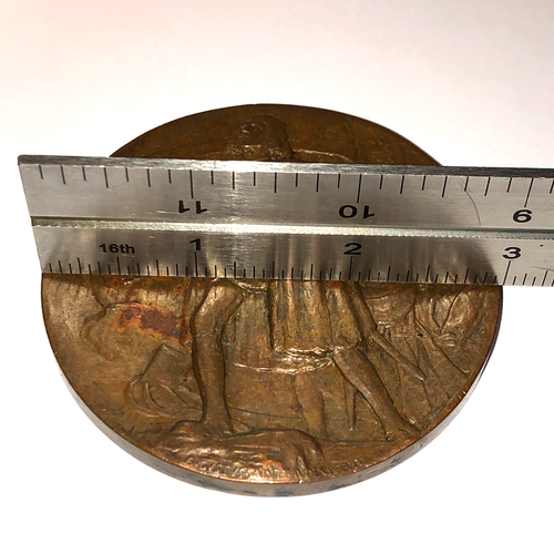 Rare 1892 1893 World's Columbian Exposition Award Bronze Medal 7.2oz 3" - Picture 12 of 13