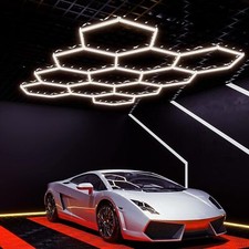 11 Hex Hexagon LED Lighting Car Detail Garage Workshop Retail Lighting Honeycomb