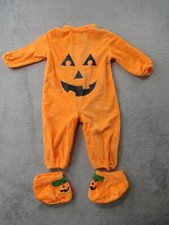 Little Pumpkin Halloween Infant Costume 9-12 Month Toddler Booties  Suit