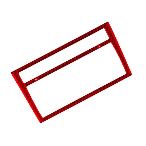Red Carbon Fiber Air Conditioner Frame Panel Cover Trim For Audi A4 S4 2005-2006 - Picture 8 of 12