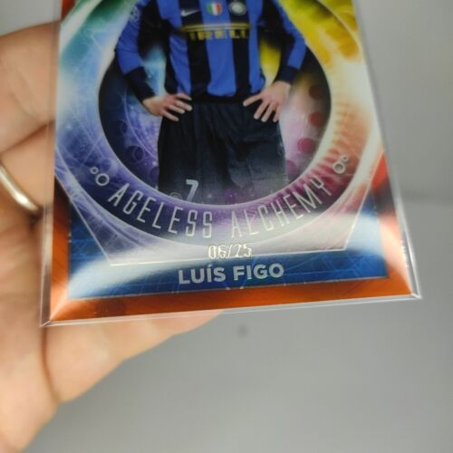 Luis Figo 2022-23 Topps Merlin Ageless Alchemy Orange Parallel 06/25 SSP Inter - Bild 3 von 7