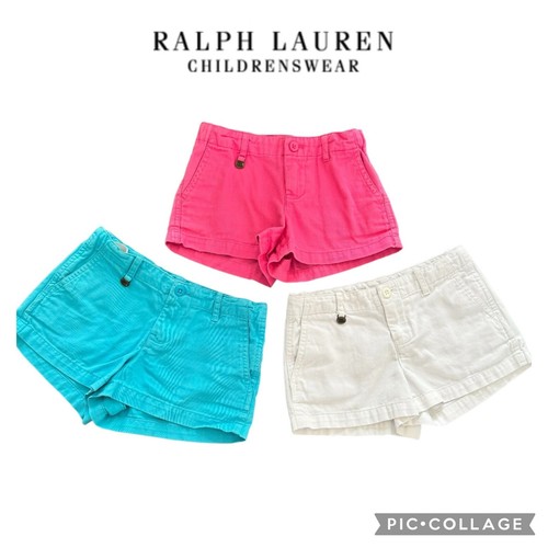 Polo Ralph Lauren girls classic chino shorts bundle lot of 3 size 6 - Picture 1 of 11
