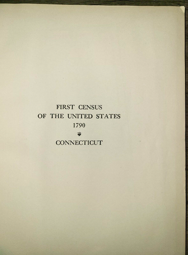 Vintage HC, Familienoberhäupter bei der ersten Volkszählung der USA 1790: Connecticut - Bild 4 von 24
