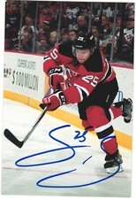 Seth Helgeson Autographed 4x6 Color Photo New Jersey Devils #25 Red C
