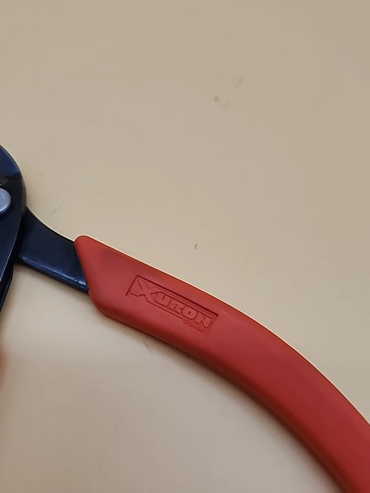 Xuron Corp Xuro Shears 2175 Soft Orange Grip  USA - Image 4 of 4