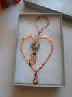 Hand Crafted Sun Catcher Copper  Heart-EUC---