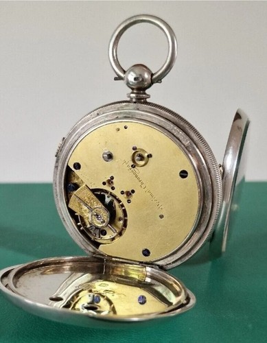 Antike Chester 1876 Silber Chronograph Taschenuhr Pocketwatch Victorian Large - Bild 2 von 11