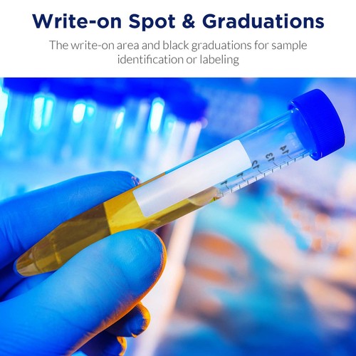 1500ps Polypropylene Centrifuge Tube Conical Bottom Plain, Bulk, Sterile - 15 mL - Picture 10 of 29