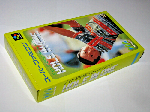 Jumbo Ozaki no Hole in One Super Famicom SFC Japan import +box manual US Seller - Picture 12 of 12