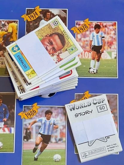 WORLD CUP STORY Panini 1994 EMPTY ALBUM + COMPLETE STICKERS SET figurine Pele - Photo 3/4