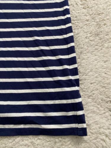 Michael Kors Women Striped Short Sleeve Crew Neck T-Shirt Blue Size XL - Picture 2 of 10