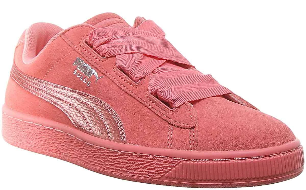 Puma suede sale heart jr