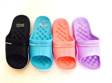 CAMMIE L910 NEW Women's Slip-on Sport Sandals Slipper Black 