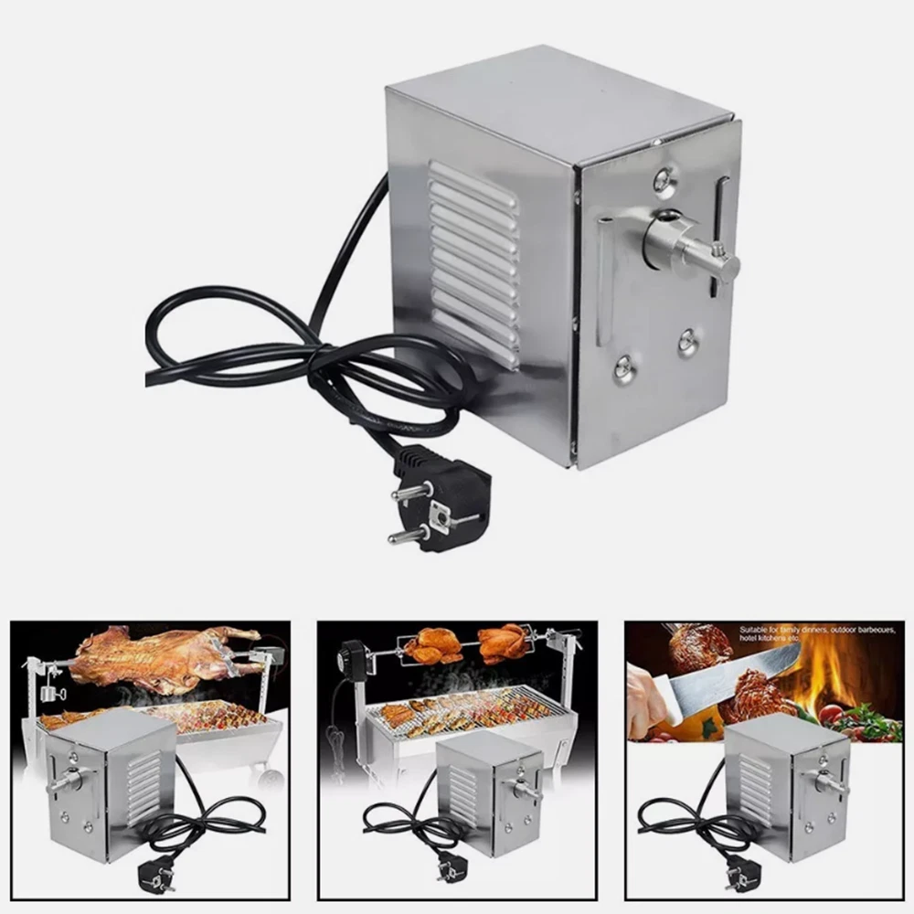 Hzexun BBQ Edelstahl Spanferkelgrill Mit Motor,drehen Bis Zu 100 Kg