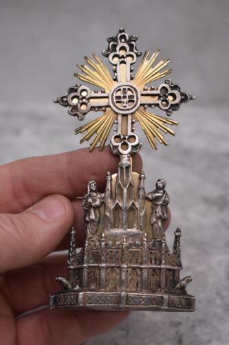 Verziertes gotisches religiöses Ornament, über 100 Jahre alt, Unikat! (CU954) Kelch Co - Bild 2 von 7