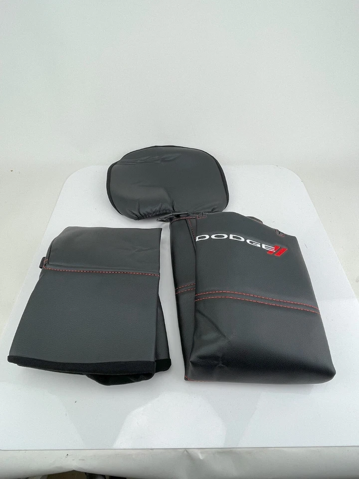 New Dodge Licensed Leatherette Seat Cover 4 Attitude Charger Avenger Caliber Foto 2 de 4