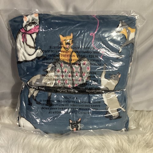 Vera Bradley Throw Blanket Cats Meow 50" x 80" In Sealed Package, Giftable 35 - Picture 3 of 5