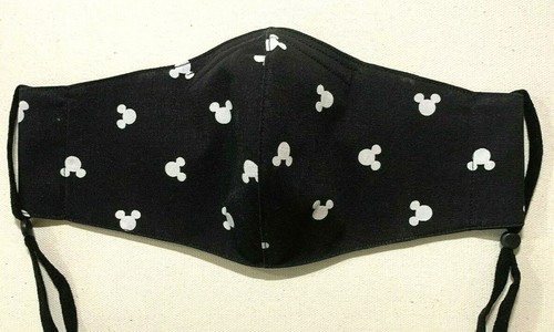 Mickey Mouse Disney alle Größen Handarbeit Gesichtsmaske mit Filtertasche Nasendraht - Bild 14 von 25