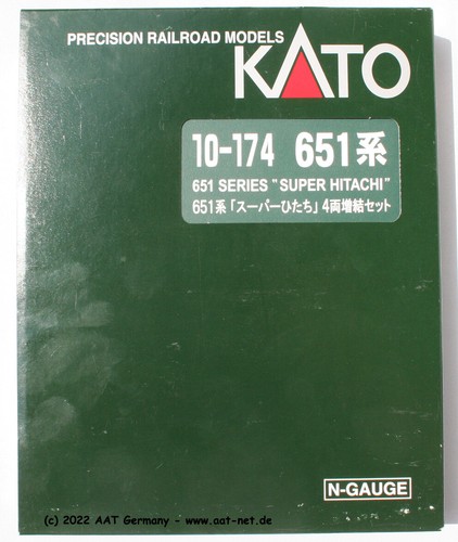 Kato Japan N 10-174 - Triebzug 651 Add-on "Super Hitachi",4-teilig, aga NEW, OVP - Picture 4 of 4