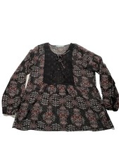 Maurice’s Floral Women’s Size XL Long Sleeve Sheer Whimsigoth Fairycore Boho Top