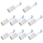 10 Pcs White Plastic E14 Bracket Lamp Holder Candle Light Bulb Base ※