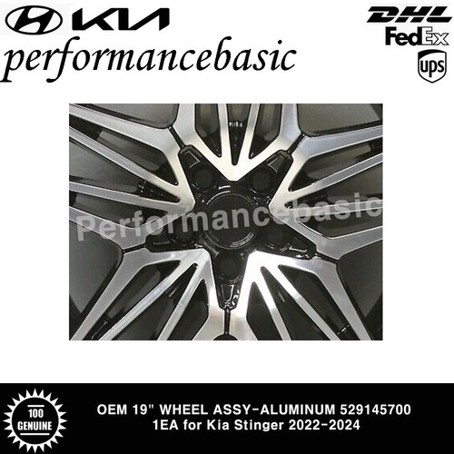 OEM 19" WHEEL ASSY-ALUMINUM 52914J5700 1EA for Kia Stinger 2022-2024 - Picture 4 of 5