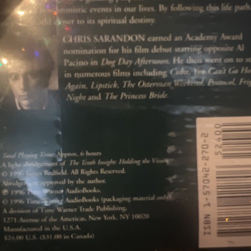 SEALED The Tenth Insight Holding the Vision James Redfield Audiobook 4 Cassette - Picture 6 of 8