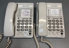 Lot Of 2 Panasonic KX-TS105W White Single Line Analog Corded Desk Phone READ