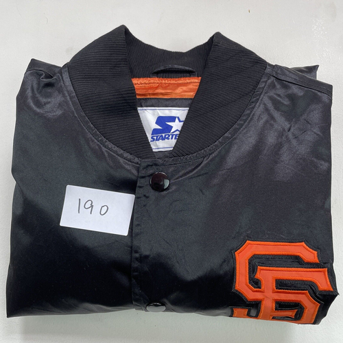 San Francisco Giants Starter Button Up Training Jacket Fall 2019 Black XL - Picture 12 of 12