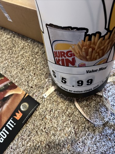 Los Simpson Burger King Homer Whopper Anuncio Plástico Delgado Translight De Colección Mylar? - Imagen 12 de 15