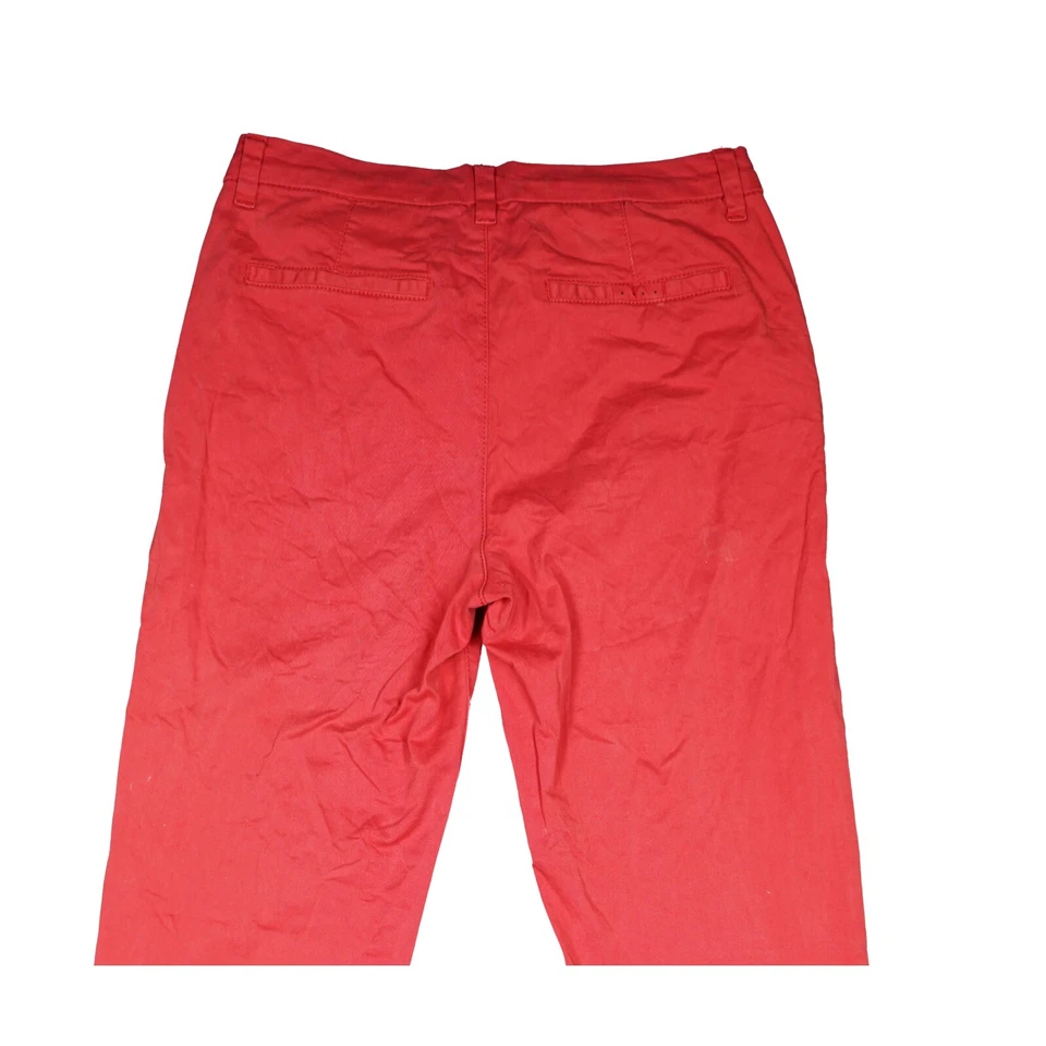edc by ESPRIT Damen Jeans Hose Stoff Stretch Slim Chino XXS 32 W25 L30 rot dünn - Bild 4 von 4