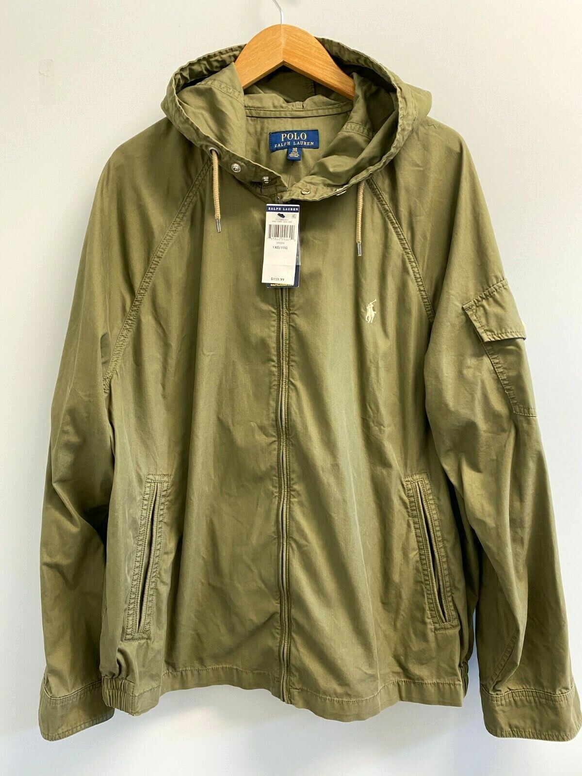 olive green polo jacket