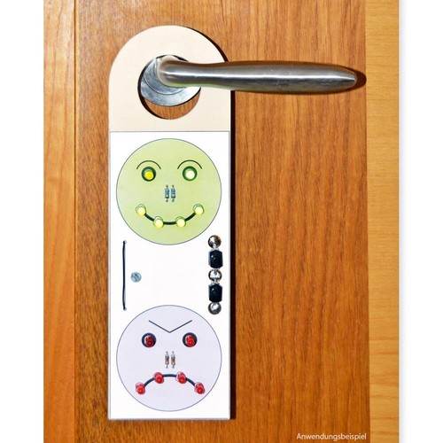 Türhänger Stimmungsbarometer LED-Smiley Elektrobausatz für Kinder ab 11 Jahren - Bild 2 von 2