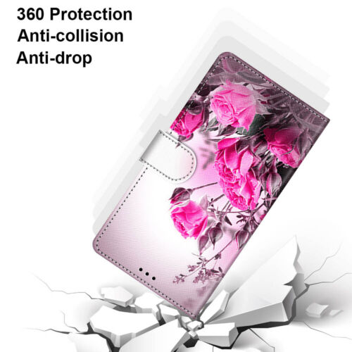 Para Samsung Galaxy S24 S23 A54 Flor Cuero PU Billetera Tarjeta Abatible Soporte Estuche - Imagen 15 de 34