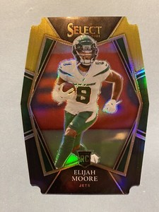 2021 Select Elijah Moore Black & Gold Die-Cut Prizm Premier Level RC Jets🔥🔥🔥