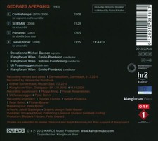 GEORGES APERGHIS: CONTRETEMPS; SEESAW; PARLANDO;TEETER-TOTTER NEW CD
