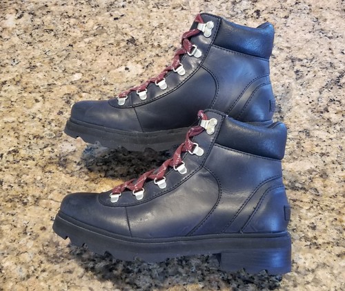 Tolle Sorel Lennox Damen Wanderstiefel Größe 8,5 schwarz Leder wasserdicht - Bild 5 von 13