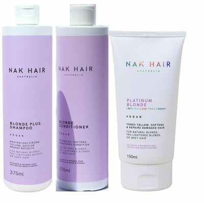 Nak Blonde Plus Shampoo Conditioner Platinum Blonde Treatment