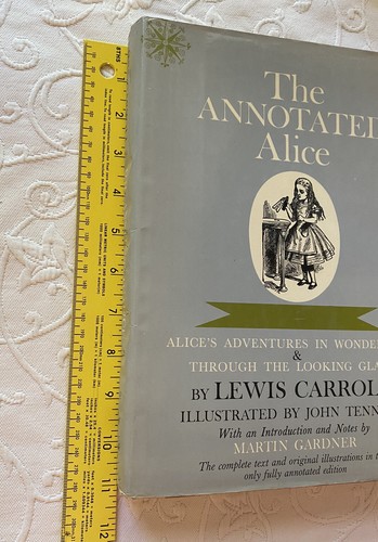 1960 The Annotated Alice by Lewis Carroll John Tenniel Wonderland HC, DJ Vintage - Picture 9 of 10