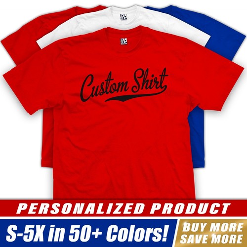 Youth Custom Script T-Shirt Personalized Sports Jersey Girls Boys Kids Tee Shirt - Picture 41 of 51
