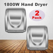 Hand Dryer Electric Automatic Hot Air Hand Blower For Home Commercial 1800W 2PCS