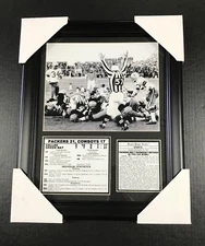 ICE BOWL GREEN BAY PACKERS DALLAS COWBOYS 1966 CHAMPIONSHIP 8X10 FRAMED PHOTO