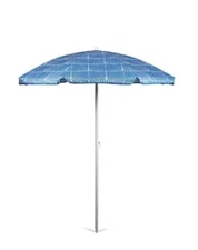 Oniva - a Picnic Time brand Outdoor Canopy Sunshade Beach Umbrella 5.5' Gray @