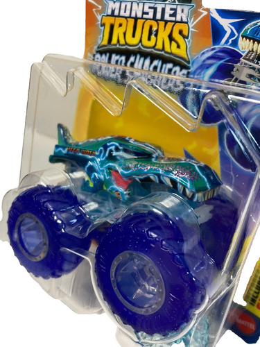 Hot Wheels Monster Trucks Power Smashers Mega Wrex con coche triturado muy buen estado - Imagen 2 de 4