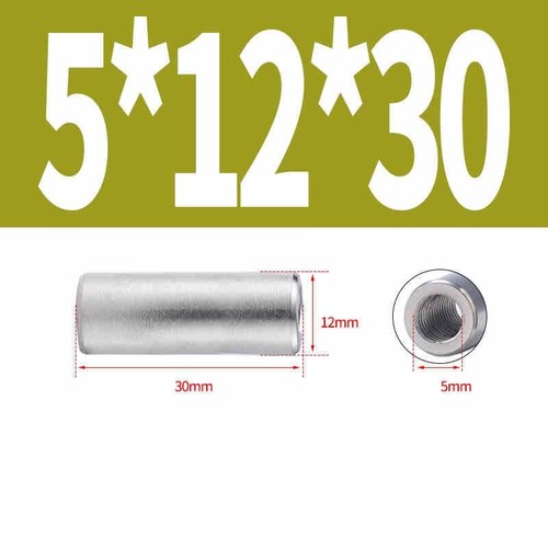 Round Studding Connector Nuts A2 Stainless Steel Onnector Nut Extended M2 M3-M6 - Picture 60 of 81