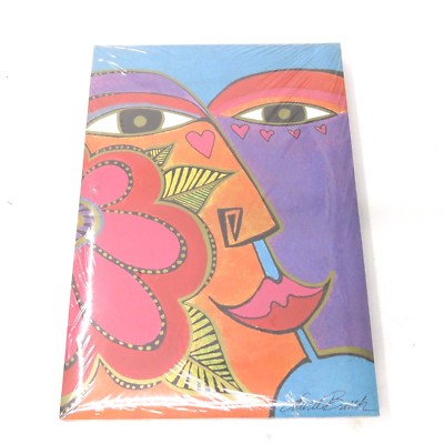 Vtg Laurel Burch Stationery Set 14 sheets / 10 Envelopes (4 SETS per Lot) NOS