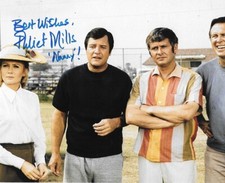* JULIET MILLS * signed 8x10 photo * NANNY AND THE PROFESSOR * COA * 7