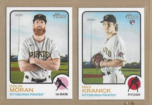 2022 Topps Heritage PITTSBURGH PIRATES Base Team Set of (11) Clemente Cruz RC - Picture 2 of 2