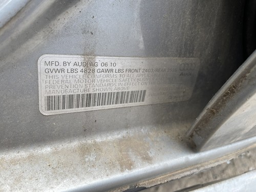 2011 2012 2013 Audi A4 Right Passenger Side Used Power Door Mirror Silver X7V - Picture 5 of 6