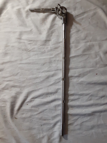 GIBRALTAR Mount Cymbal Arm Stand Part, 18" Lg, knurled, silver, *AS IS - Picture 1 of 4